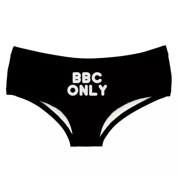 DeanFire Super Soft 3D Panties Underwear BBC ONLY Letters Print Kawaii Women Push Up Sexy Briefs Lingerie Thong for Female