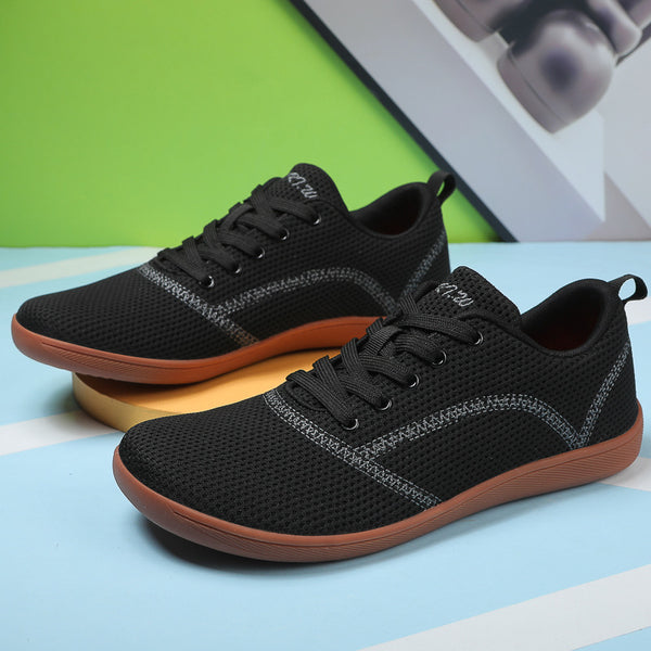 Popular Wide-toe Barefoot Shoes, Flying Woven Surface Men&#039;s And Women&#039;s Shoes, Casual Soft-soled Wide-toe Shoes, Foreign Trade Walking Shoes