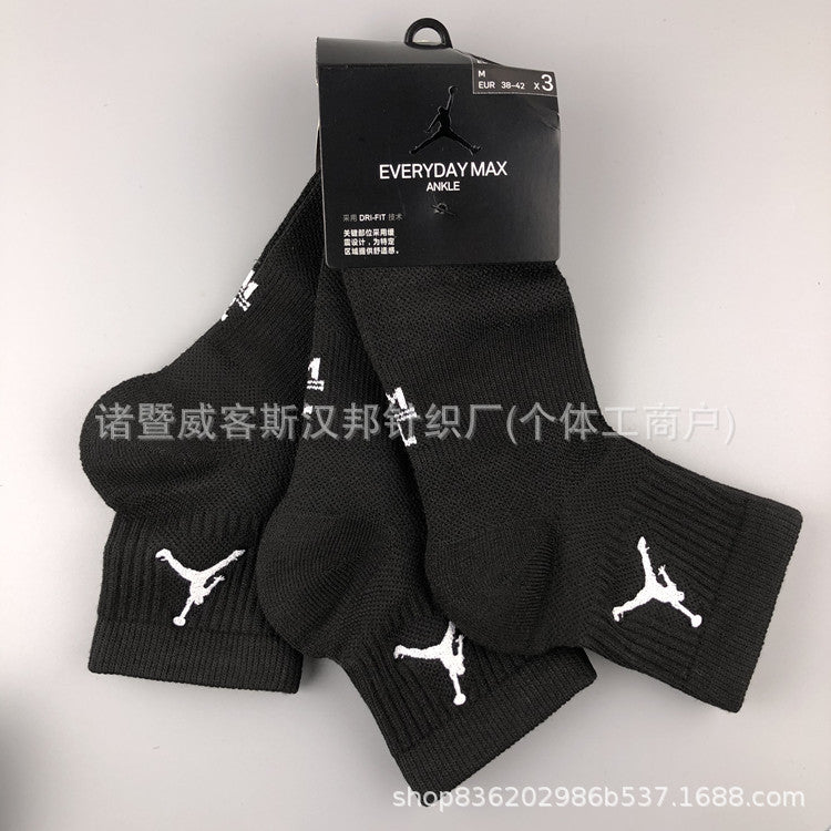 Basketball Socks AJ Jordan Socks Men&#039;s Long Socks Wholesale Towel Bottom Thickened Elite Socks Sports Socks Sweat-absorbent Socks